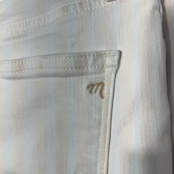 Madewell High Rise Button Fly Straight Jeans White Size 28 - Picture 7 of 16